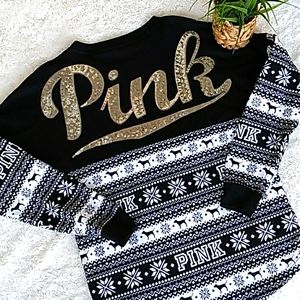 VS PINK TUNIC PULLOVER